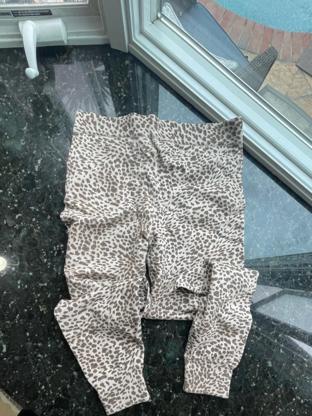 Monrow Leopard-Print Drawstring Tote in Neutral Brown